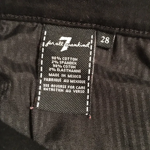 7 For All Mankind Distressed Ankle Jeans With Stretch - Picture 16 of 16